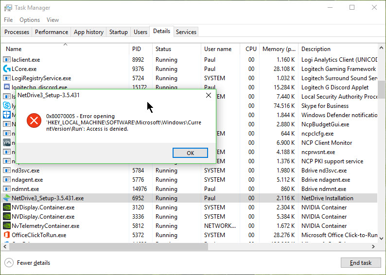 netdrive configure